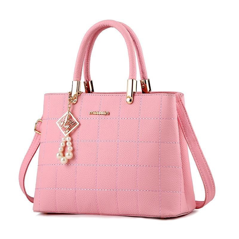 Cross-border best-selling bags 2022 New style Chao embroidery thread handbag, simple women's bag, crossbody single-shoulder bag, fashionable pu women's bag Specification drawing