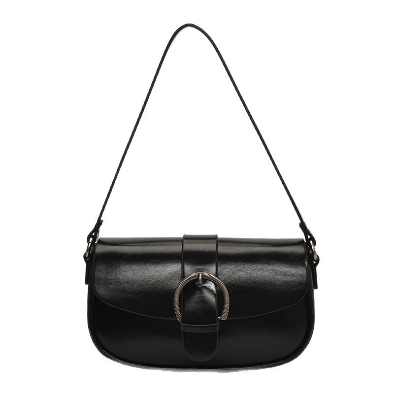 High-end, simple and solid color underarm bag for women, new style 2025, fashionable and stylish single-shoulder bag, versatile commuting crossbody bag Item Picture