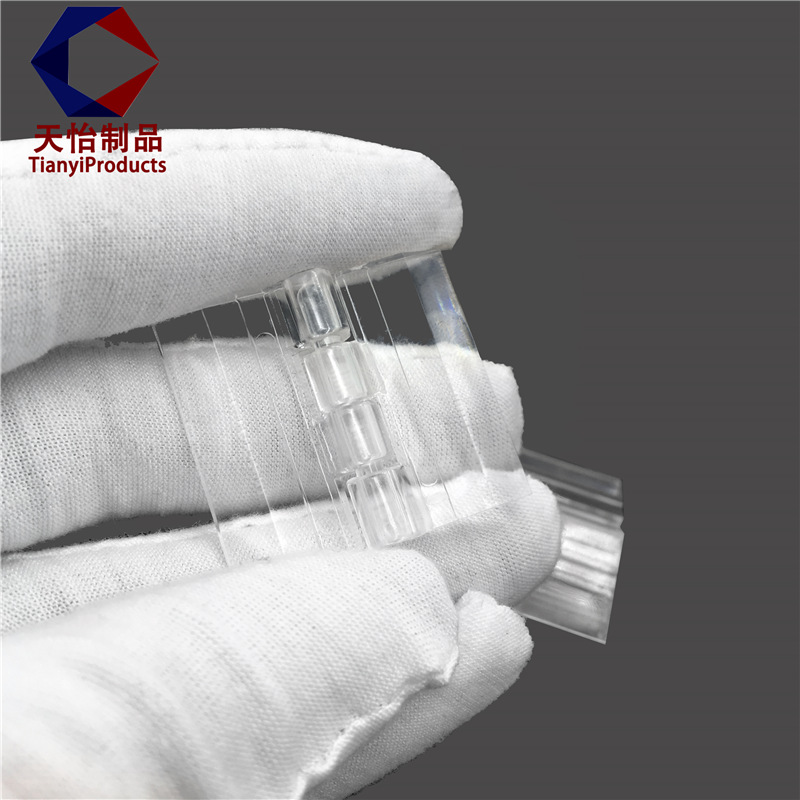 Acrylic transparent PC hinges that won't break, high-quality reinforced looters, high-strength folding hinges, crystal high-strength hinges details Picture