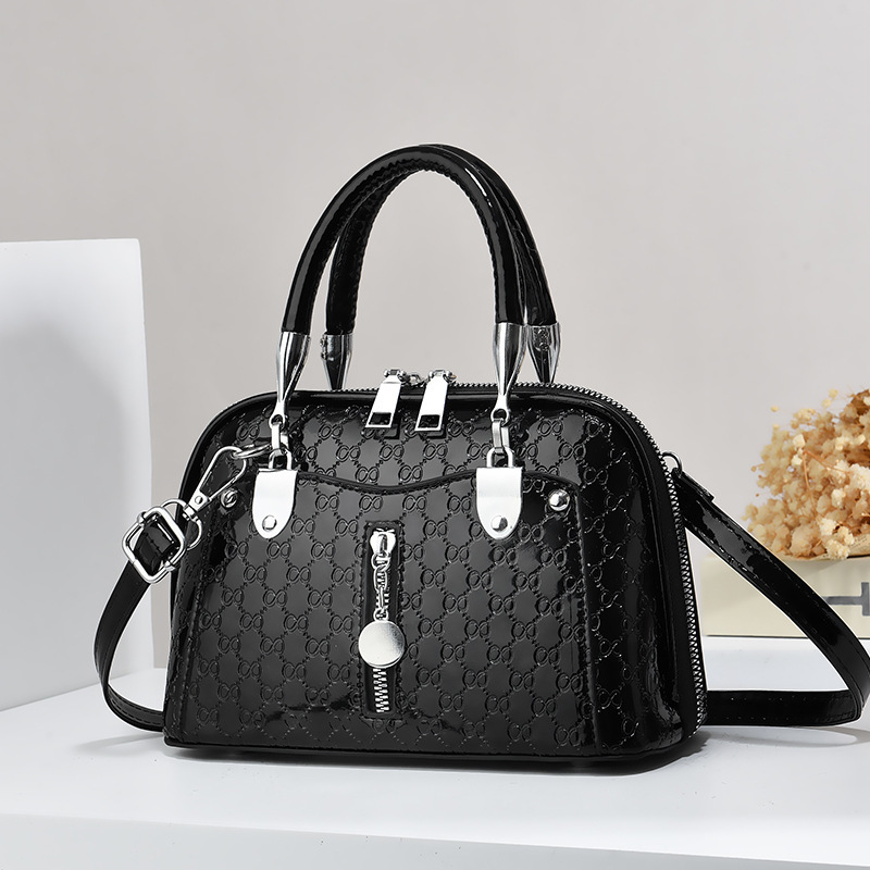 New embossed, simple and versatile crossbody bag for foreign trade, personalized cross-border women's bag, handbag, fashionable and trendy single-shoulder bag Specification drawing