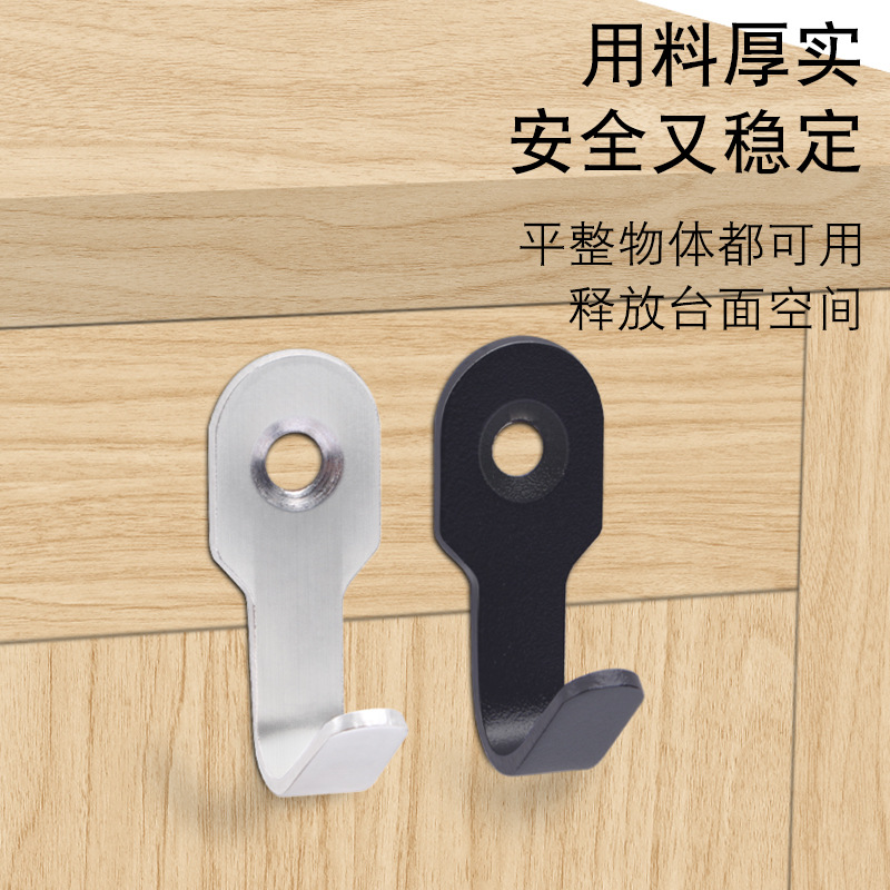 Dinit stainless steel coat hook solid single hook family hotel kitchen bathroom coat hook hardware parts batch Application Scenario