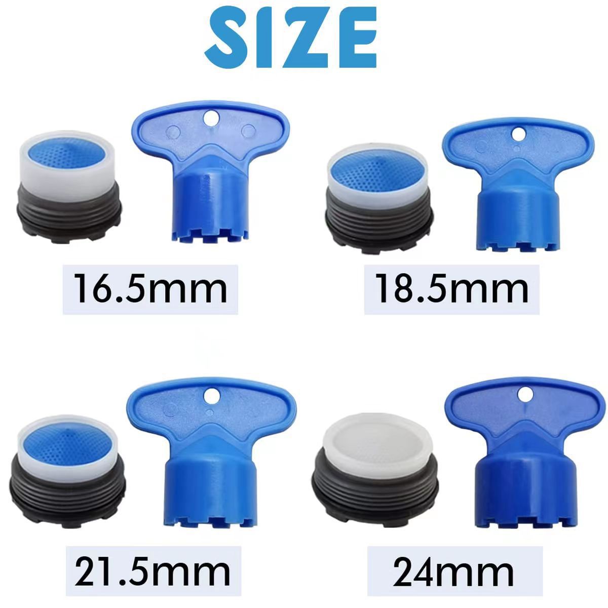 The kitchen faucet is equipped with a built-in aerator, the water outlet is embedded with a hidden filter screen, and the washbasin faucet disassembly tool wrench full figure