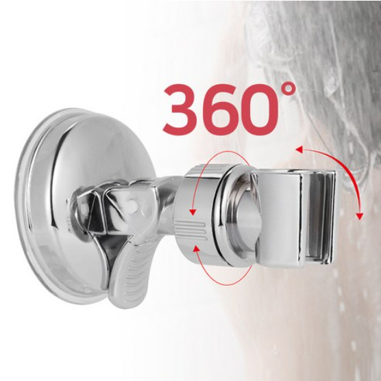 No need for drilling, powerful suction cup, shower head stand, bathroom fixed seat, shower wine stand, showerhead stand, shower head base details Picture