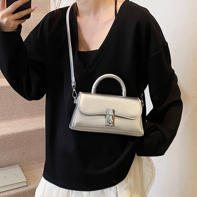 The 2025 new simple and versatile hand-held small square bag is a fashionable commuting single-shoulder bag for women and a casual crossbody bag for daily use Application Scenario