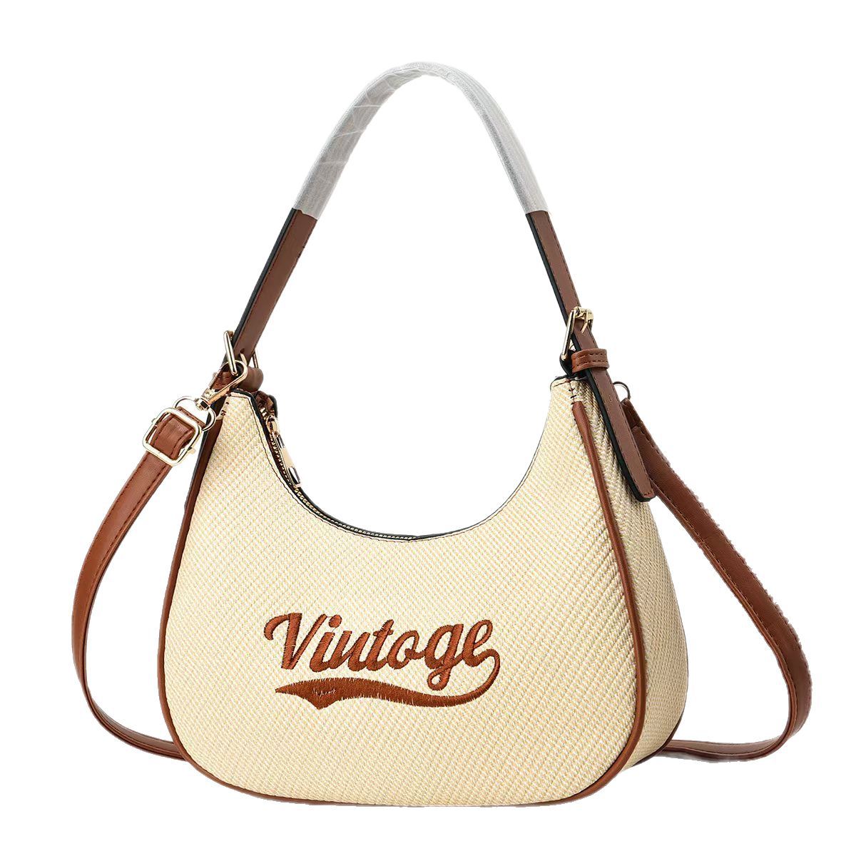 Fashionable and simple hand-held crescent moon bag for women, 2025 new Korean version miu, versatile single-shoulder high-quality crossbody handbag Item Picture