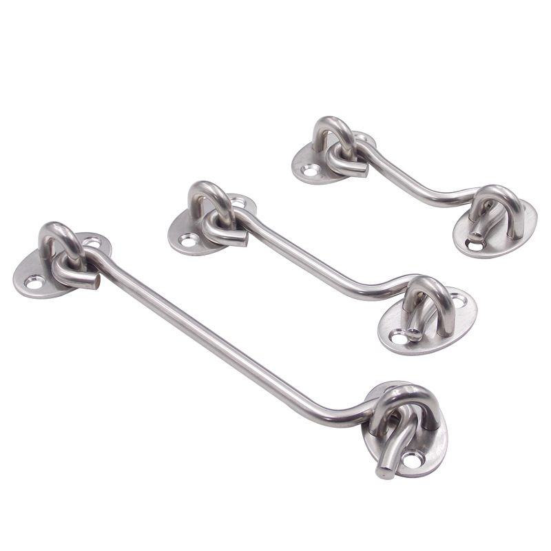 Pure stainless steel door and window wind hooks, windproof window hooks, sliding door and window hooks, hook accessories, lock buckle manufacturers Item Picture