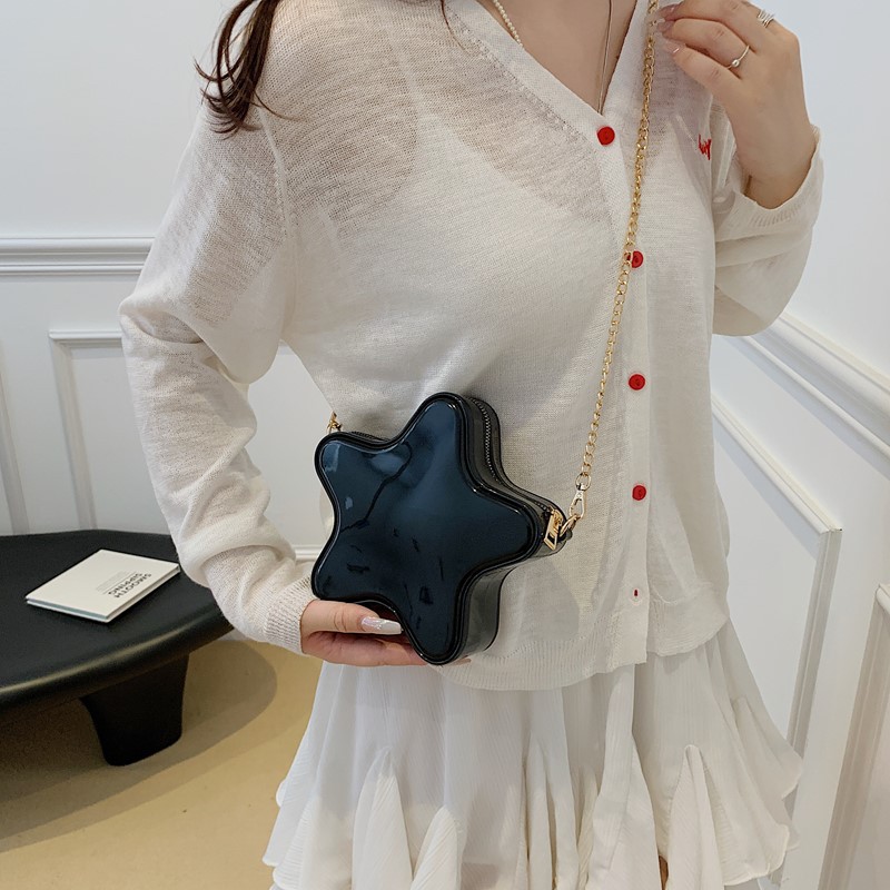 Spring and Summer new macaron-colored jelly bag, texture chain single-shoulder bag, fashionable and versatile women's crossbody five-point bag Specification drawing