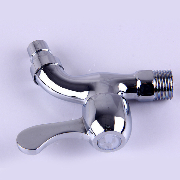 Quick-opening faucet, alloy washing machine faucet, high-standard electroplated faucet, quick-opening zinc alloy faucet, 4-minute quick-opening Specification drawing