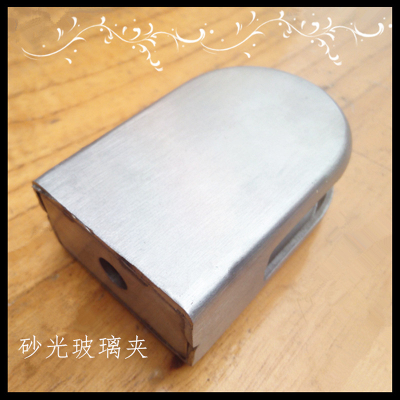 Factory direct sales with quality guarantee. Fish mouth clamp, stainless steel glass clip, 6 to 16 mm thick glass fixing accessory Specification drawing