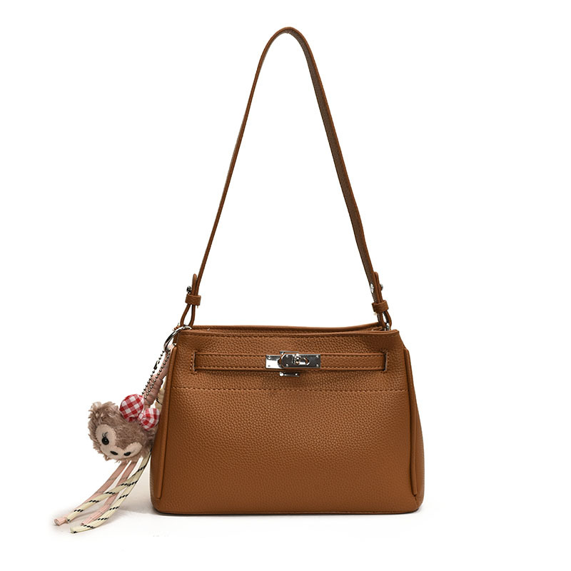 The 2025 new Korean Instagram trendy Kelly bag is a simple and versatile underarm bag with a high-end feel and a casual shoulder bag Item Picture