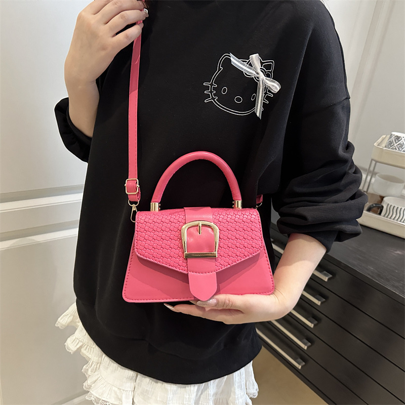 The new 2025 niche design small square bag is a simple and elegant large single-shoulder crossbody bag. It is a versatile and personalized commuting bag for women details Picture
