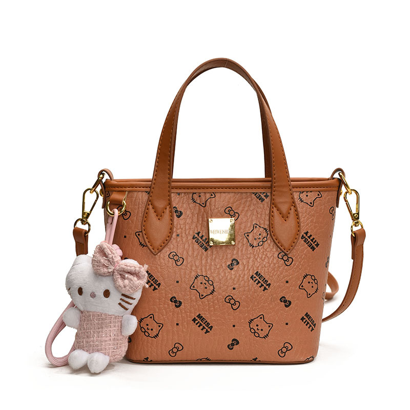 Simple and casual hand-held small bag for women, 2025 new style fashionable bucket bag for work and commuting, versatile single-shoulder crossbody bag Item Picture