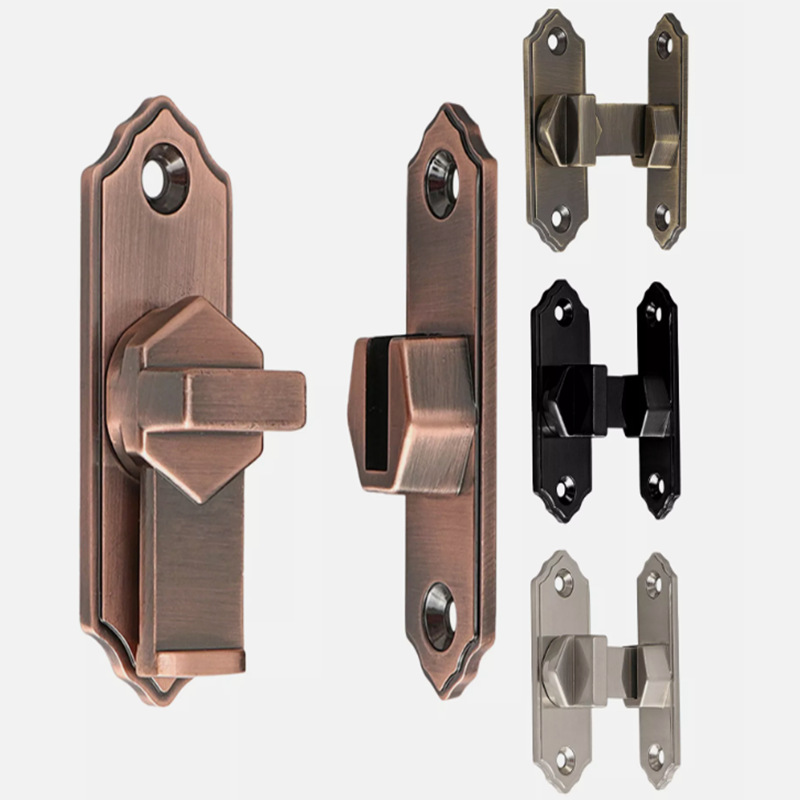 Wholesale 304 stainless steel right-angle large door latch, precision-cast 90-degree snap lock, anti-theft lock, latch, sliding lock Application Scenario