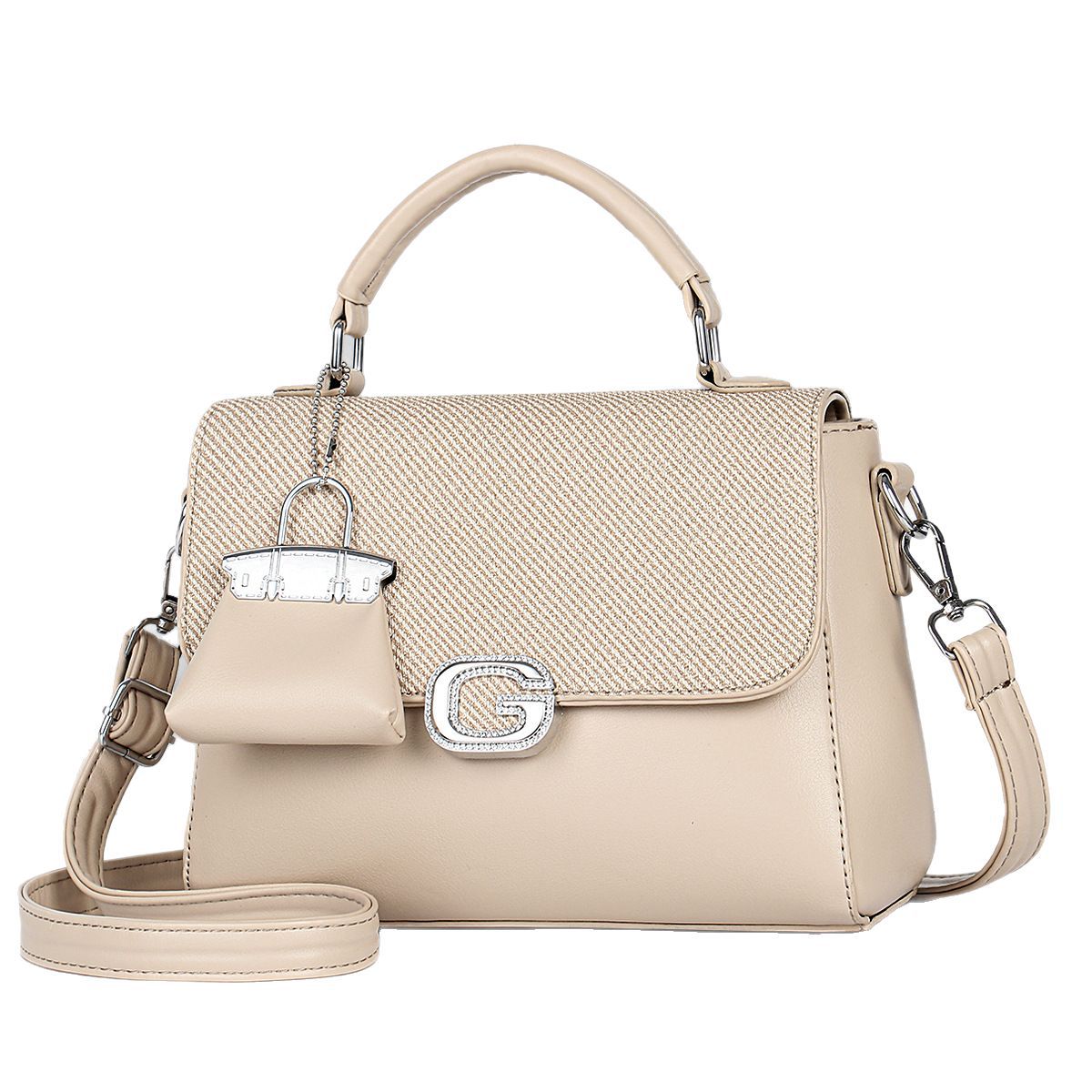 Single-shoulder bag for women, fashionable and trendy European and American style handbag, high-end and niche design, solid color, casual and versatile crossbody bag Item Picture
