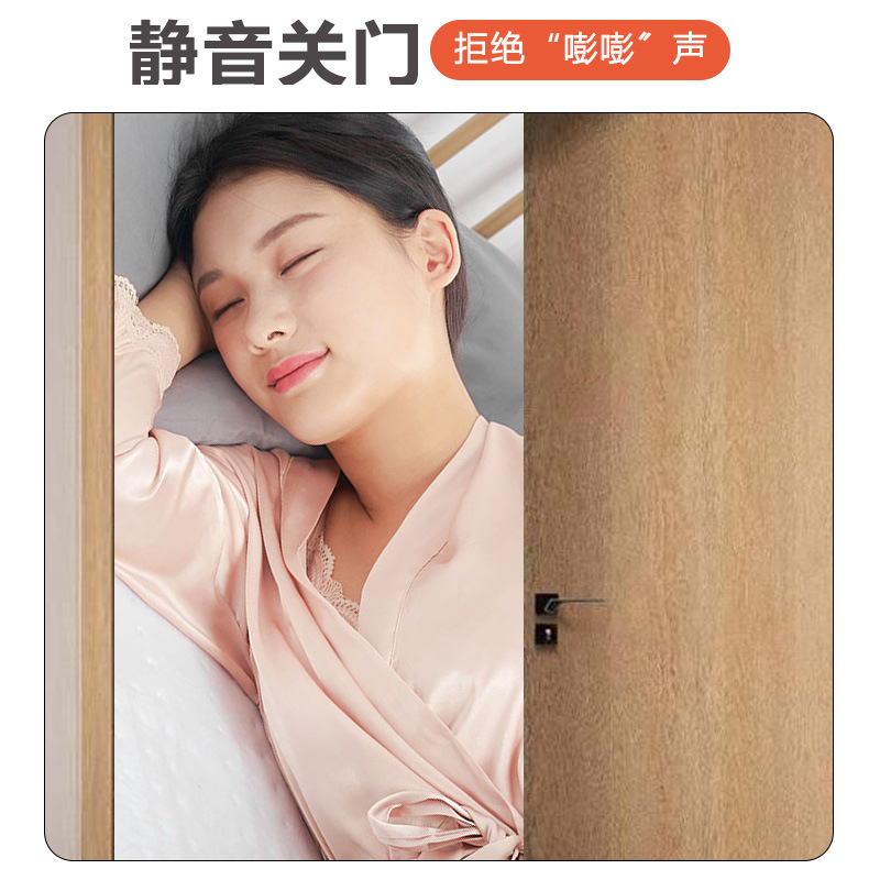 Soundproof sealing strips for bedroom door gaps, silent anti-collision strips for wooden doors, windproof and heat-insulating rubber strips for door frames, and conventional slot type Specification drawing