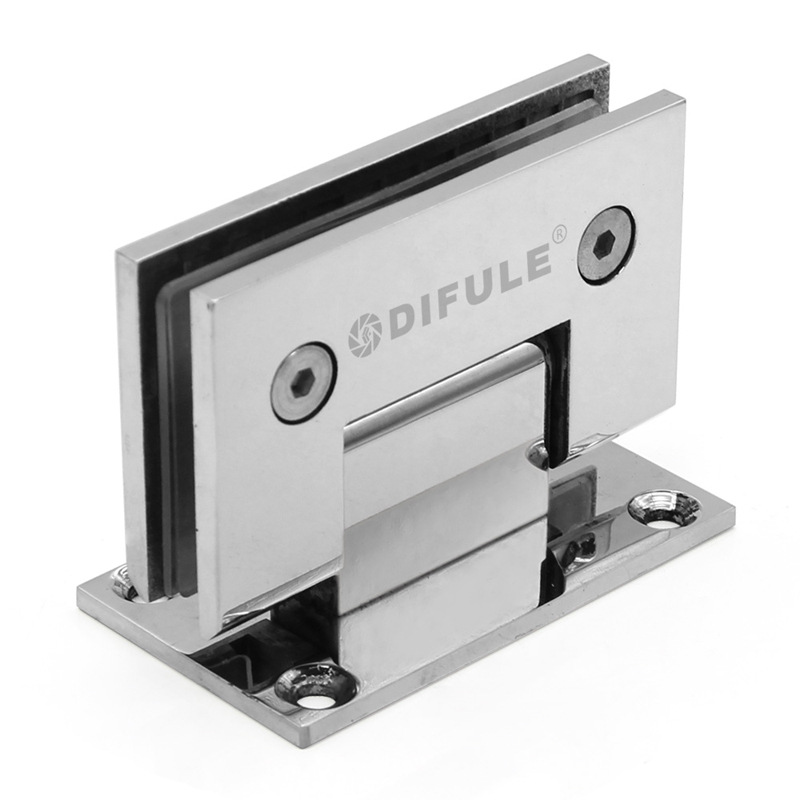 Factory direct sales of stainless steel glass clamps, hotel shower room accessories, glass hinges, 90-degree square double-sided bathroom clamps Application Scenario