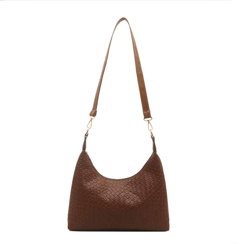 Solid color, casual and stylish, large capacity, 2025 spring fashion, niche commuting, simple and retro, hand-held, underarm dumpling bag Item Picture
