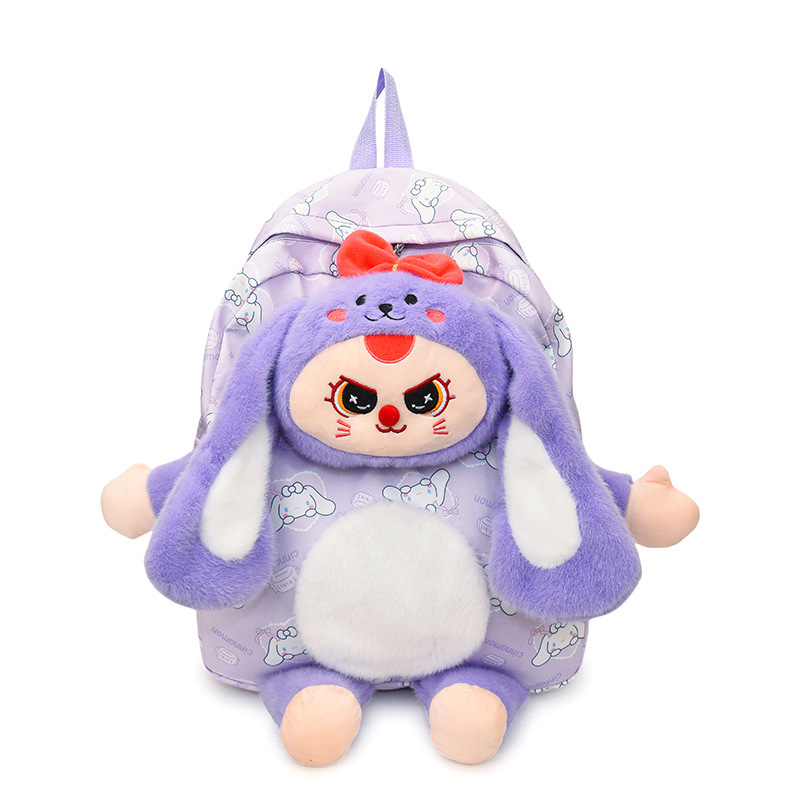 New cartoon backpack, cute cartoon and anime doll plush bag, large-capacity backpack for primary and secondary school classes Item Picture