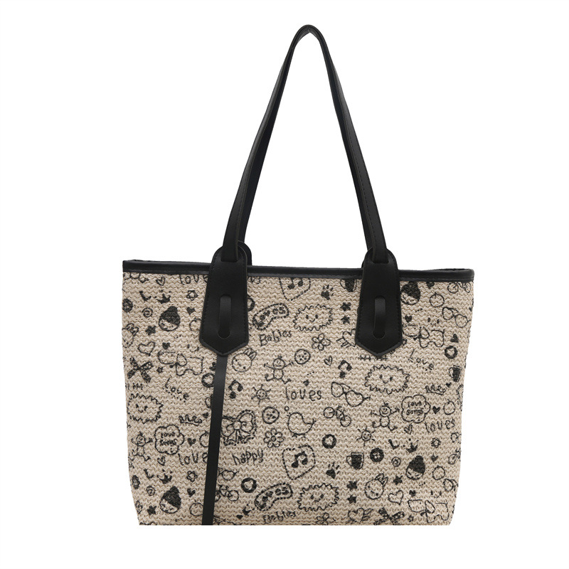 Simple tote bag for women 2025 New style, trendy large-capacity commuter underarm bag for women, college student handbag, crossbody bag Item Picture