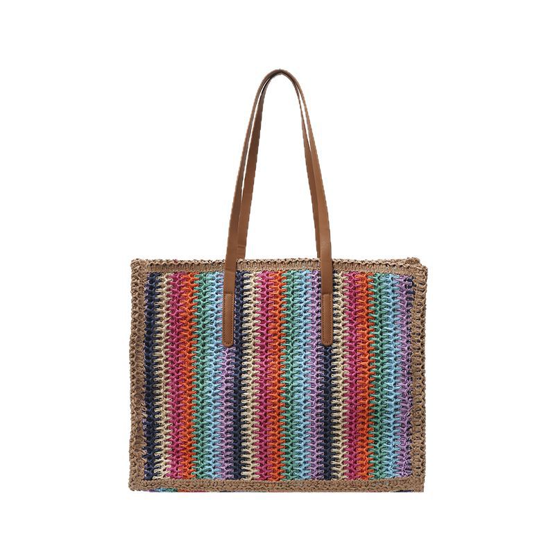 Woven bag for women 2025 New style street fashion trend versatile single-shoulder underarm bag for travel large capacity tote bag Item Picture