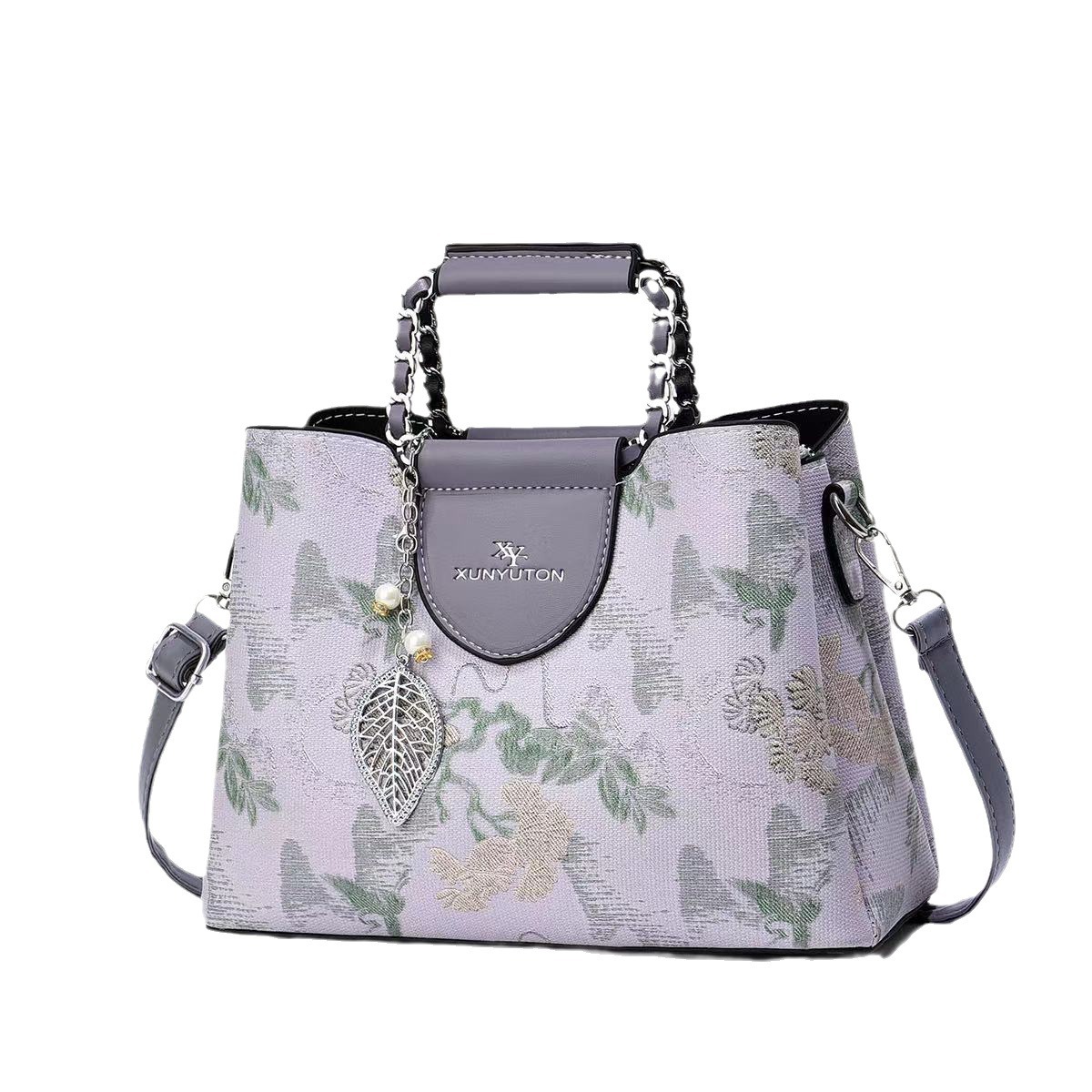 New Chinese-style embroidery mom bag, embroidered women's bag, fashionable hand-held women's bag, large-capacity single-shoulder crossbody bag, hand-held women Item Picture