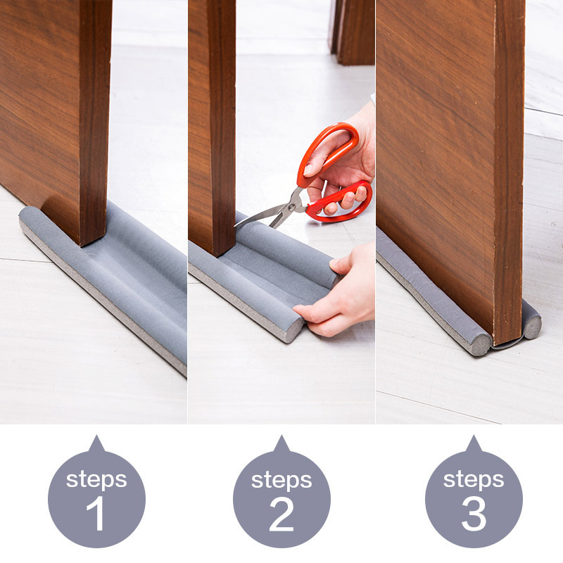 Door bottom sealing strip, soundproof door and window gap rubber strip, door gap windproof and thermal insulation strip, door gap thermal insulation, dust-proof and windproof strip Application Scenario