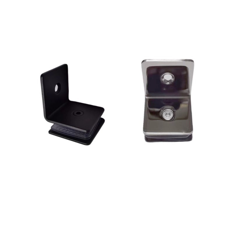 Square right-angle glass partition corner codes, stainless steel cast glass clamps, shower room hardware accessories manufacturer in stock Item Picture