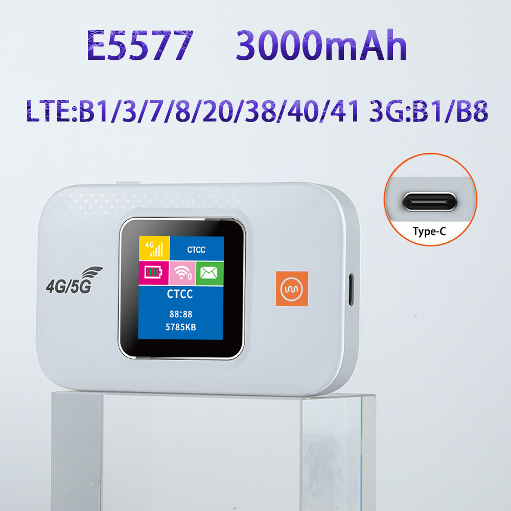 E5577router is a full-network lte vehicle-mounted portable live streaming mobile wifi wireless card-inserting portable router details Picture