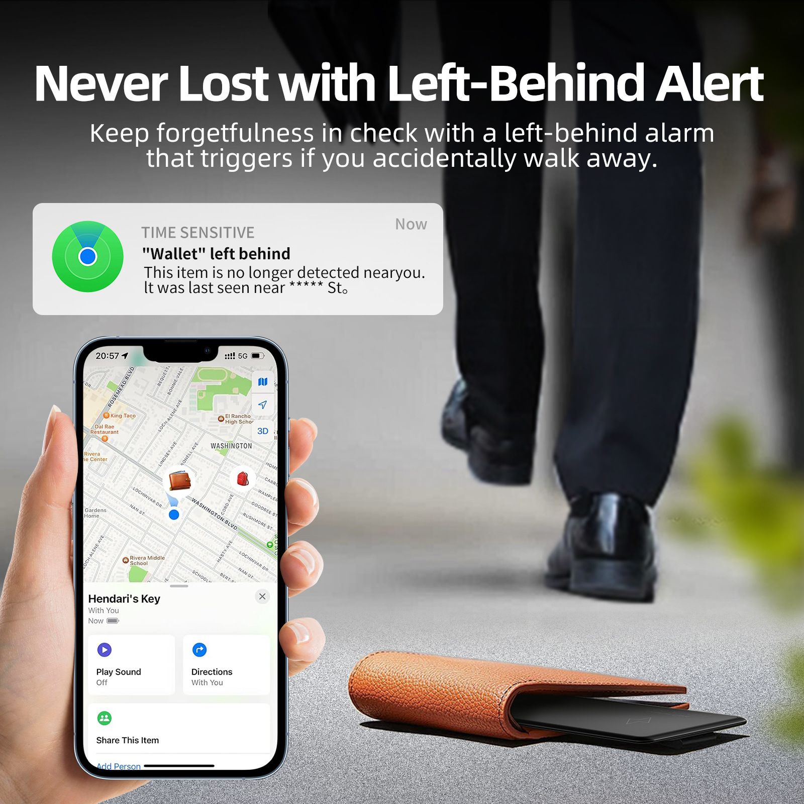 Global positioning card anti-loss device airtag alternative for finding wallets, smart Bluetooth gps luggage tracking, and identification documents Application Scenario