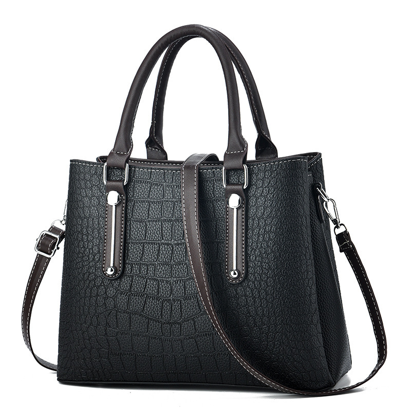 New cross-border women's bags, trendy and high-end, fashionable smooth handbags, women's bags, crossbody bags, large-capacity pillow bags details Picture