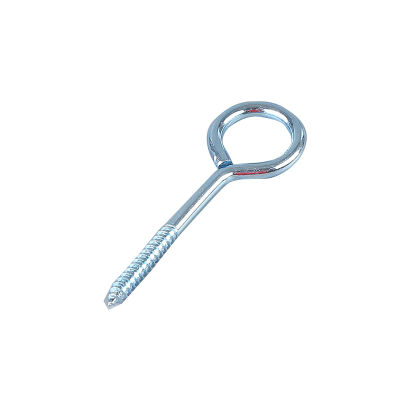 Factory wholesale screws, sheep eye hooks, American-style open sheep eye rings, iron pointed mouth sheep eye nails, flat head sheep eye nails Item Picture
