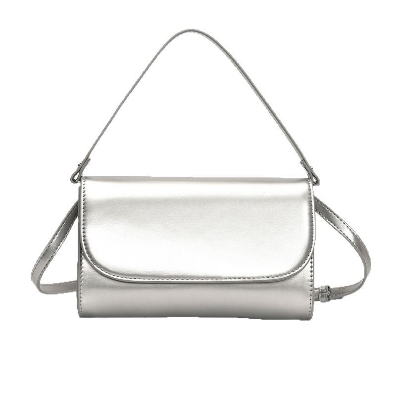 Retro classic solid color hand-held underarm bag for women 2025 new style, fashionable, casual and versatile commuting single-shoulder crossbody bag Item Picture