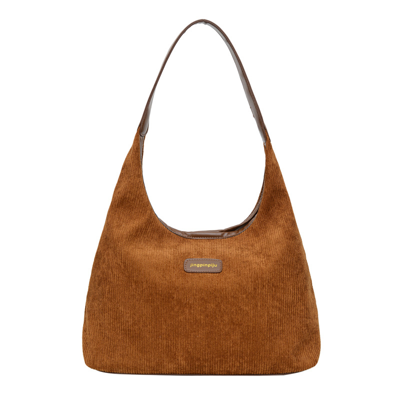 Large-capacity women's bag 2024 new style, fashionable and casual single-shoulder underarm bag, simple commuting tote bag for women Item Picture