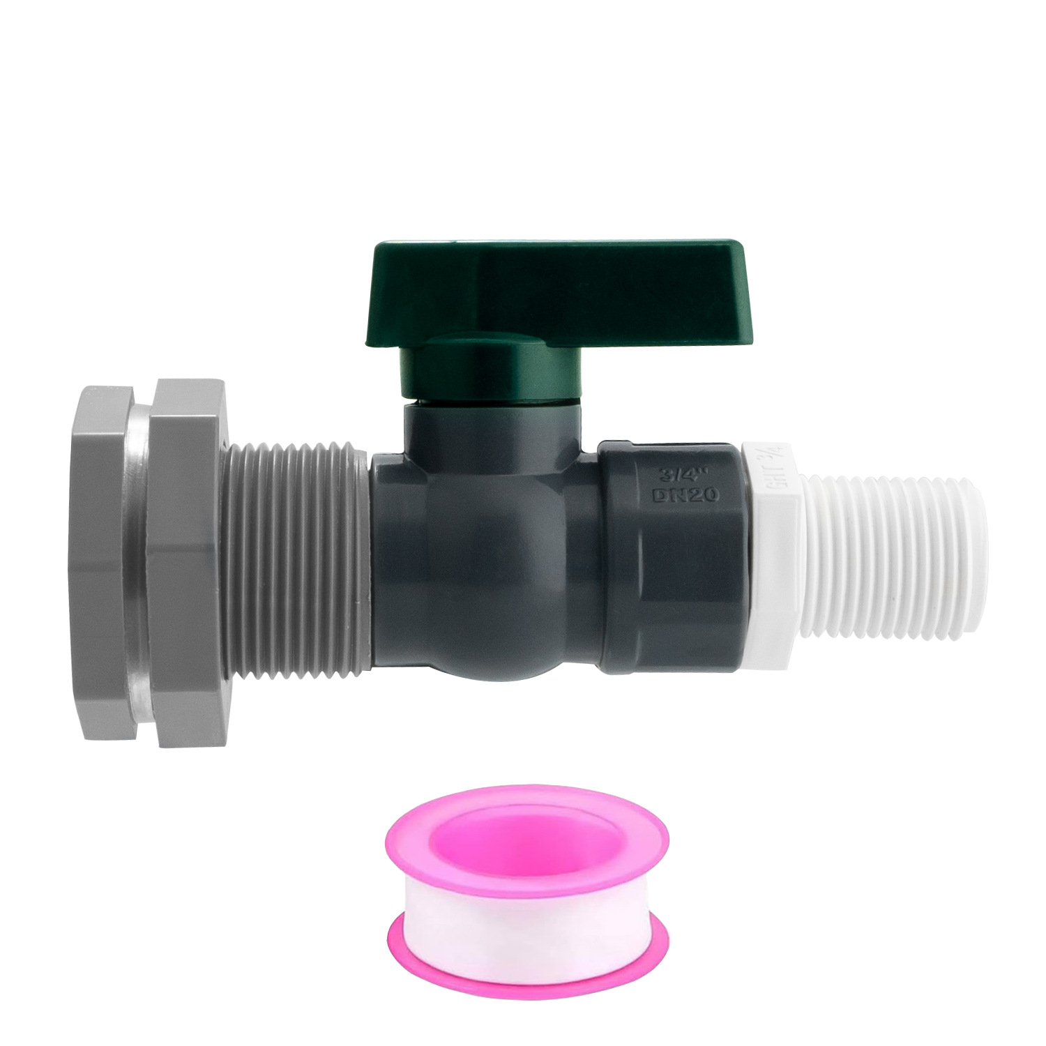 Cross-border American standard 3/4-inch rainwater bucket faucet, PVC garden hose partition joint, water bucket diverter details Picture