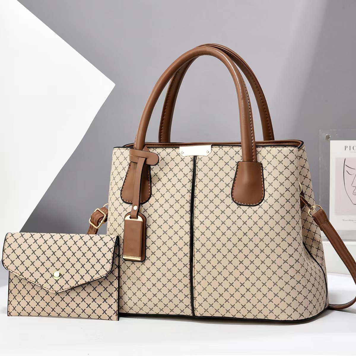 New European and American mother-and-child bag 2024 spring stock wholesale women's handbag, large-capacity multi-color single-shoulder crossbody bag full figure