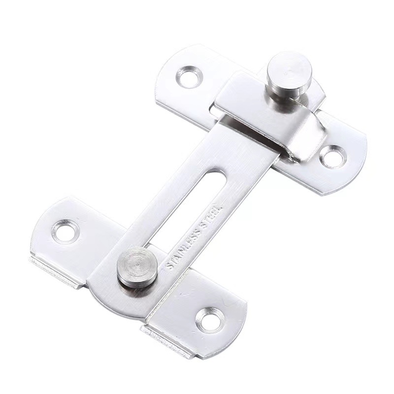 Multi-functional stainless steel door latch, 90-degree anti-theft black lock, household pet lock, sliding door with anti-theft latch Item Picture