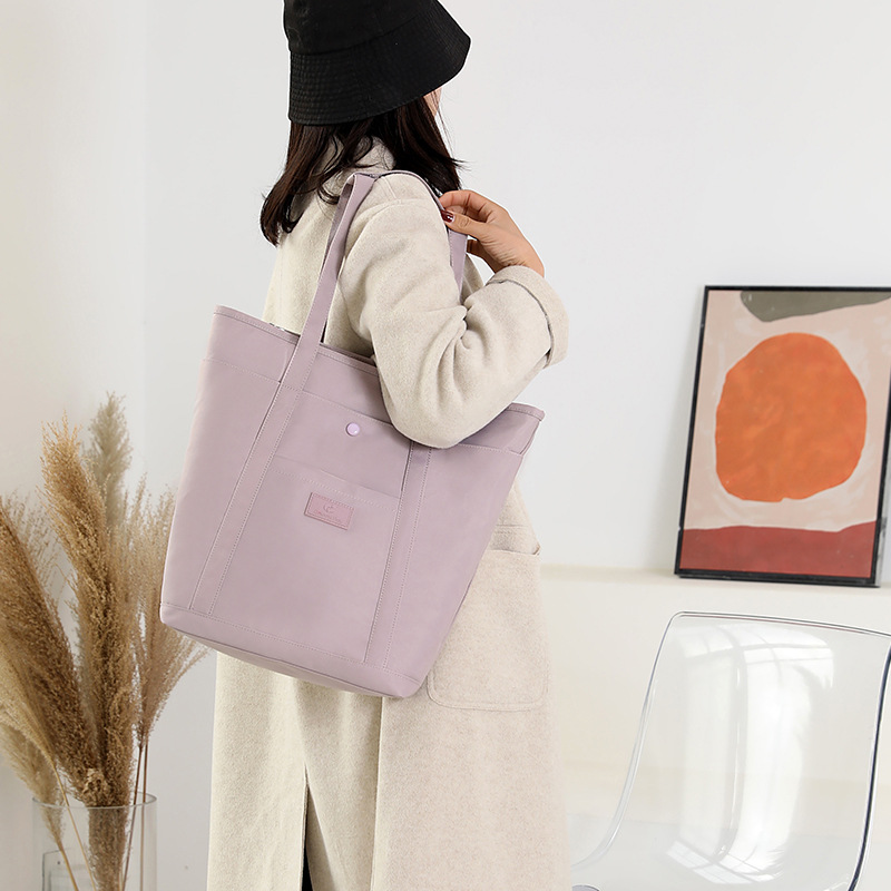 Tote Bag Women's new large-capacity commuting backpack, multi-functional water-resistant nylon single-shoulder bag, portable backpack details Picture
