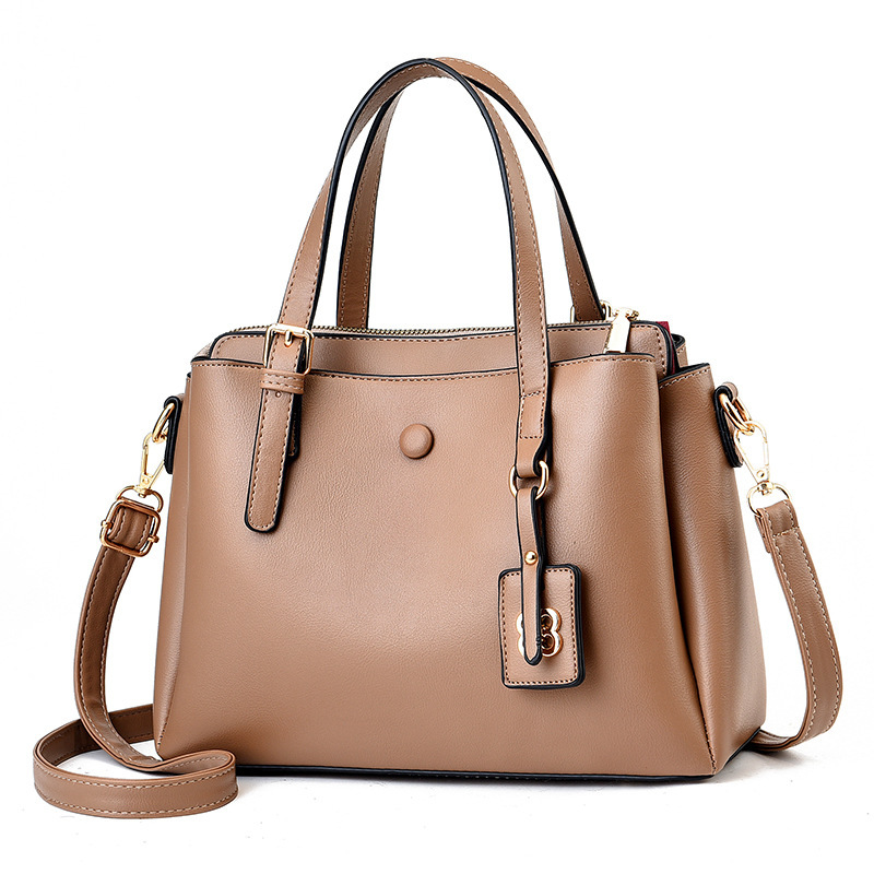 Large-capacity soft leather bag for women, 2022 new style women's bag, fashionable and versatile, single-shoulder bag, large bag, best-selling commuter handbag details Picture