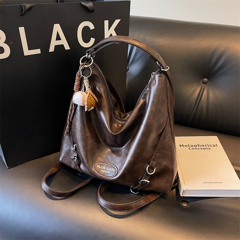A new 2024 high-end and versatile women's backpack with a large capacity for casual commuting and single-shoulder tote bag Specification drawing