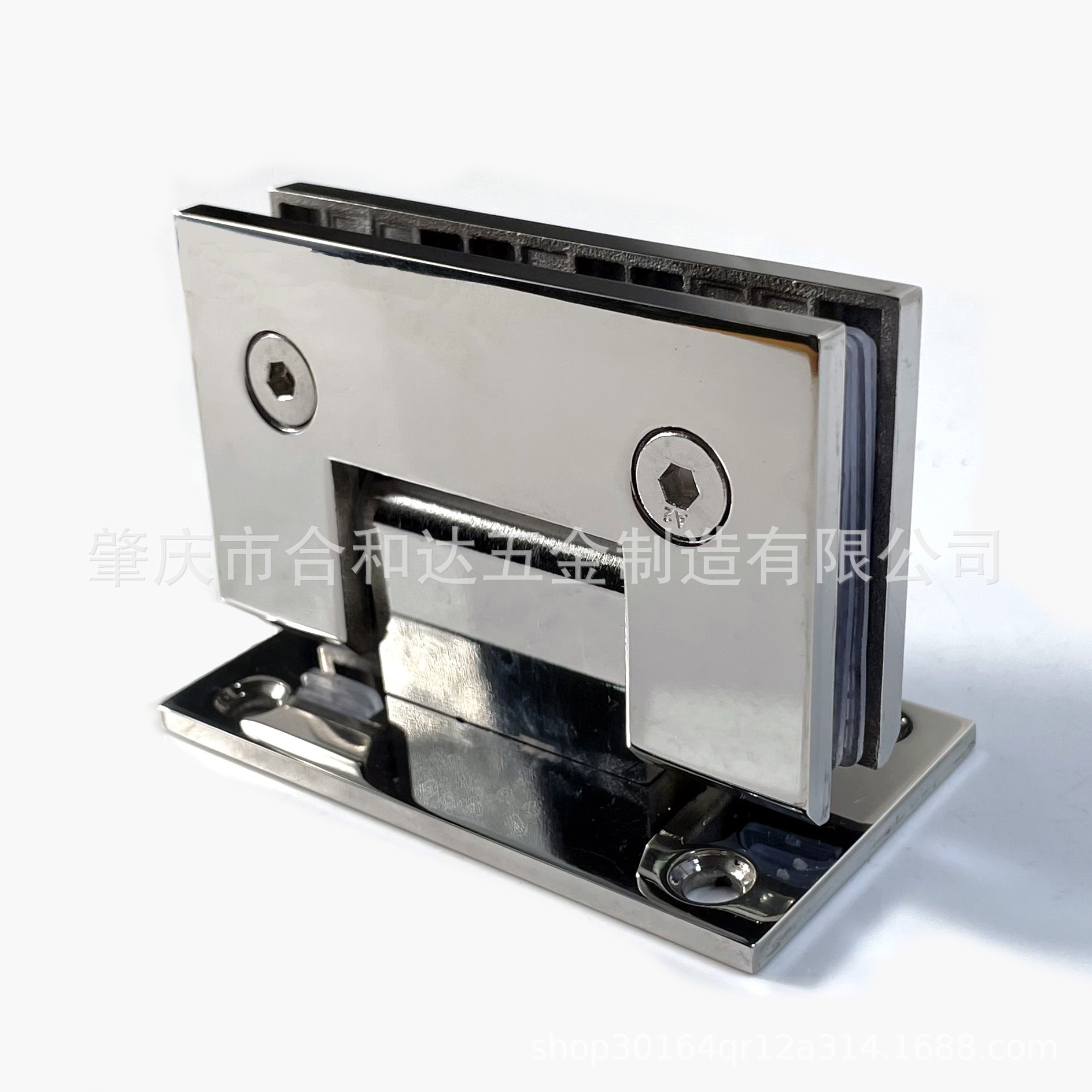 304 stainless steel glass bathroom clamp, glass door hinge, glass clamp, shower room, glass hinge, shower room accessories Specification drawing