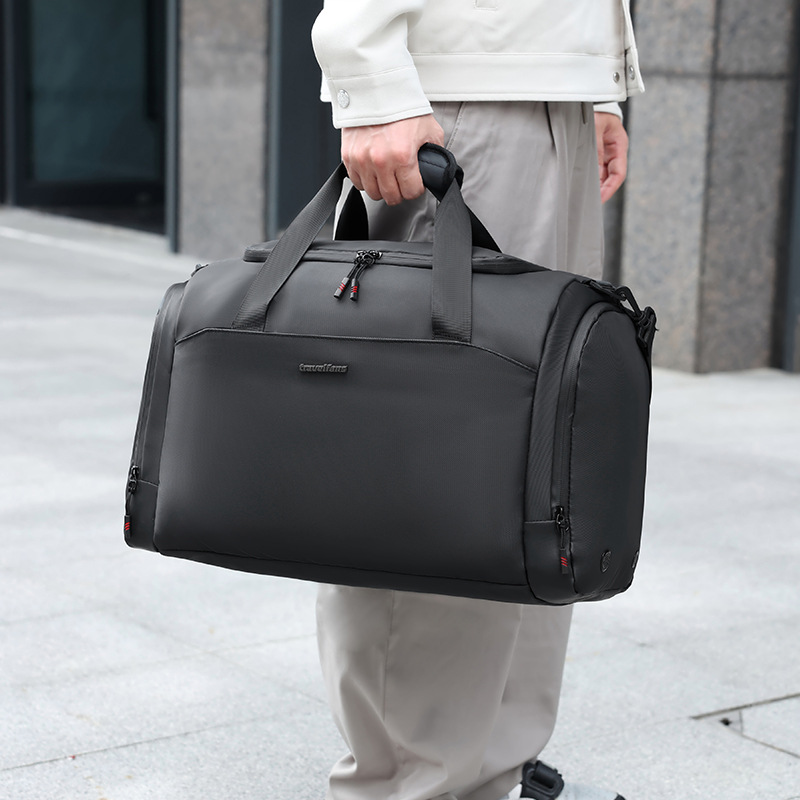 Runhui Ruitu leather film multi-purpose travel bag, dry and wet separation fitness bag with shoe compartment, large-capacity handbag manufacturer full figure