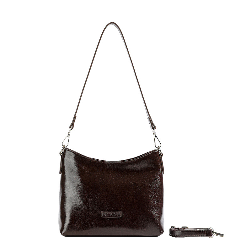 High-end texture simple bag for women 2024, fashionable and versatile, matte retro underarm bag, casual single-shoulder crossbody bag, trendy Item Picture