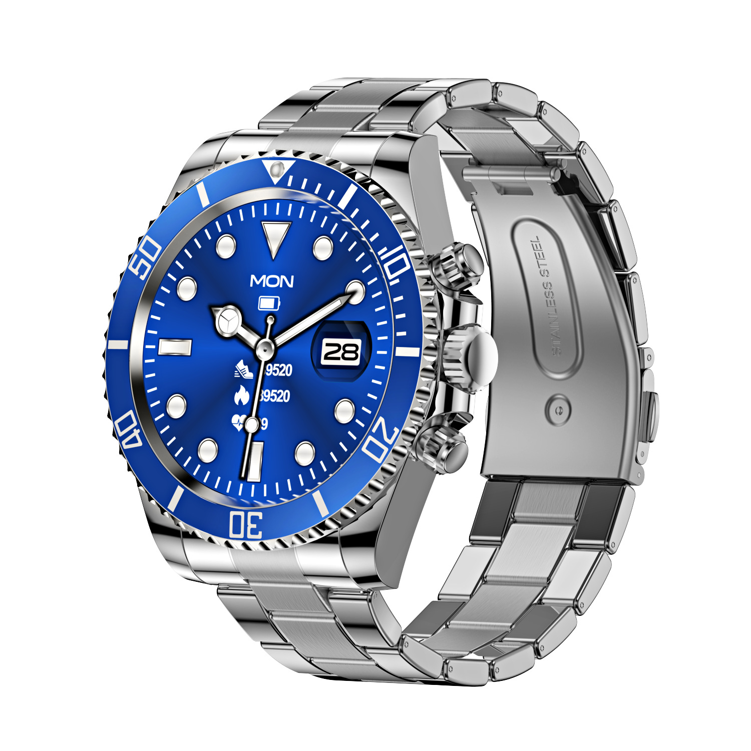 New cross-border AW12 Bluetooth call smartwatch with rotating bezel, music and blood pressure detection for men Application Scenario