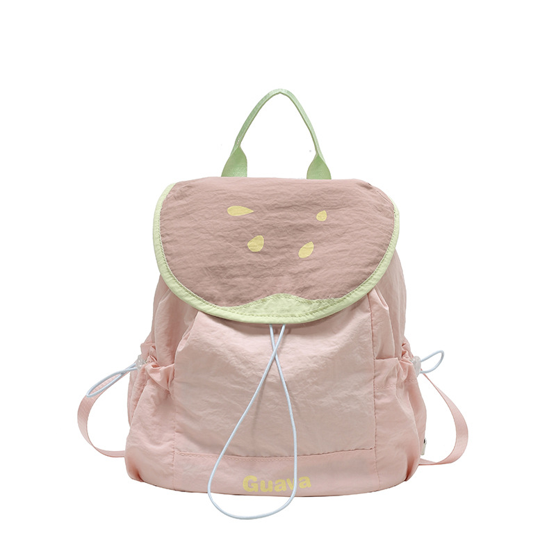 Japanese-style Instagram niche design bag, fruit school style, girl's personality, simple and large capacity student backpack Item Picture