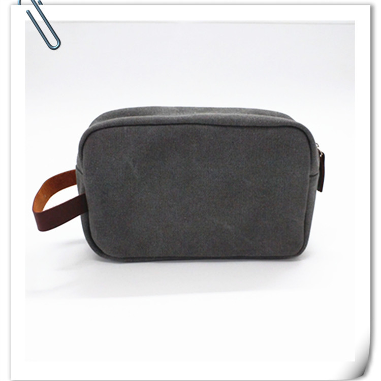 Canvas toiletry bag, toiletry bag storage PU with canvas men's toiletry bag, men's storage bag Application Scenario