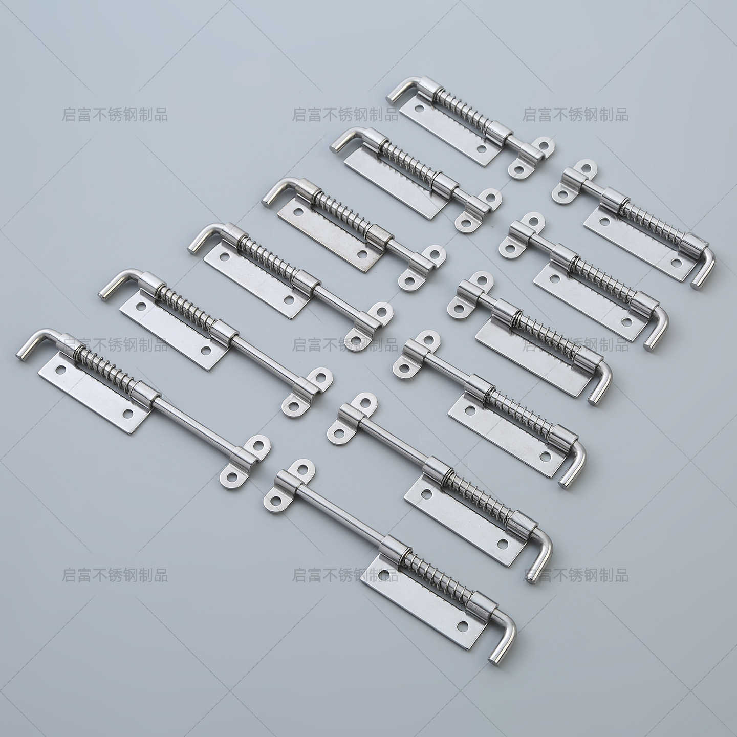 304 stainless steel door and window spring pin cabinet, iron galvanized spring pin door latch, distribution cabinet box, automatic spring pin details Picture