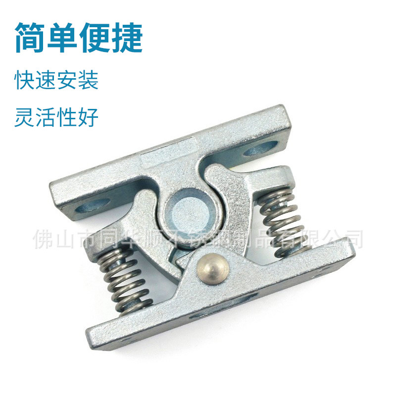 Heavy-duty door stop lock with heavy metal door frame C9301-5115, featuring zinc alloy large shock ball spring snap details Picture