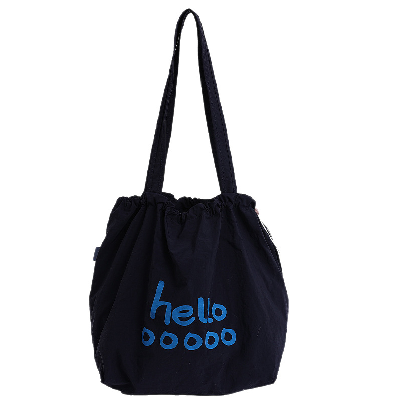 2025 New Korean version large-capacity canvas bag for women, simple, casual and versatile, solid color trendy single-shoulder underarm bag Item Picture