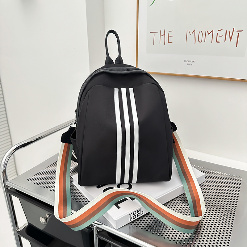 Ladies' backpack, casual bag, 2025 new crossbody bag, single-shoulder bag, nylon fabric, Oxford fabric, waterproof shell bag full figure
