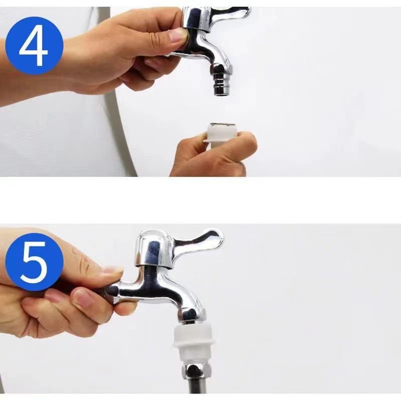 Faucet high-efficiency filter foaming machine washing machine snap-fit extension pipe faucet special adapter Application Scenario
